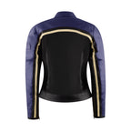 Hayley Purple Leather Jacket - MotoGirl Ltd