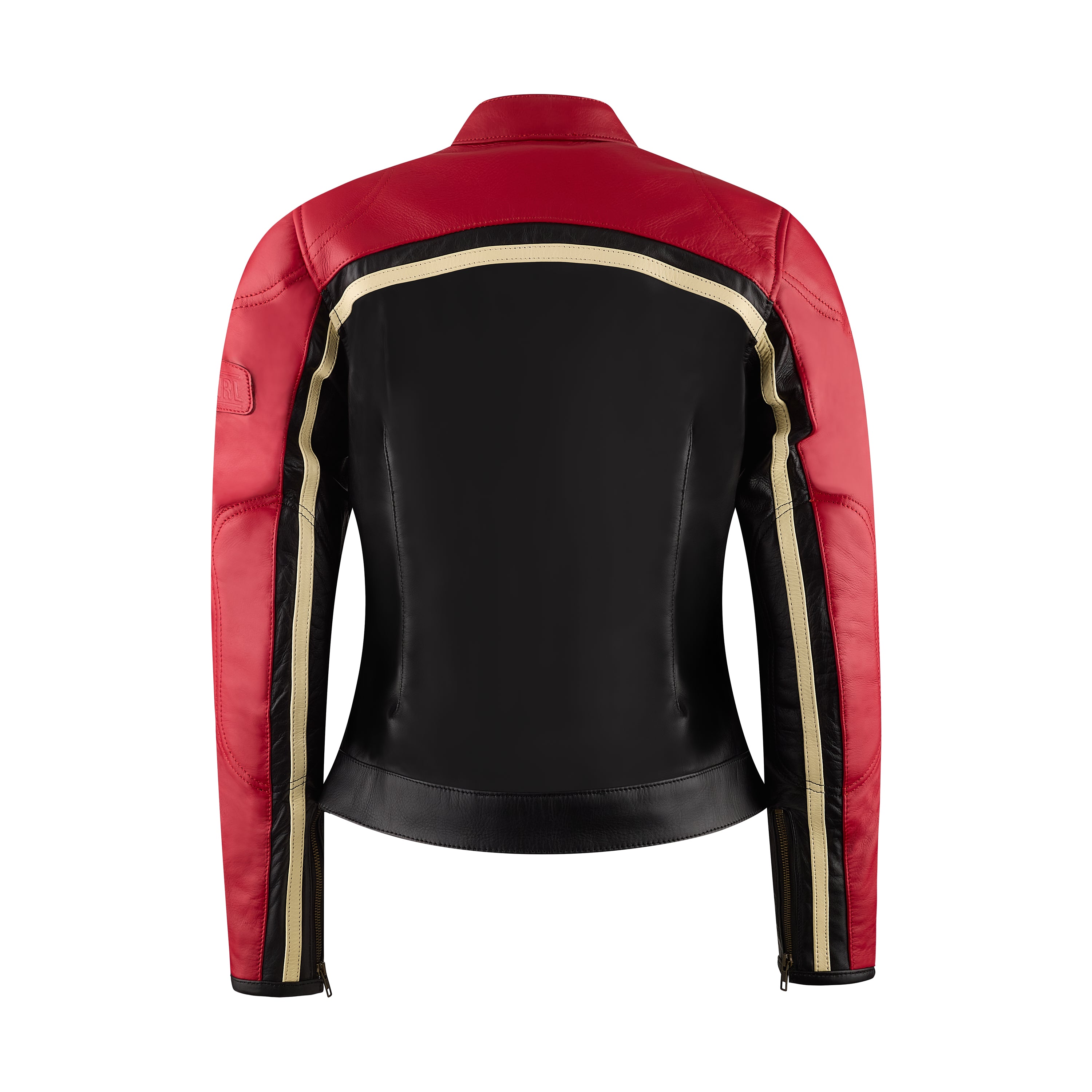 Hayley Red Leather Jacket – MotoGirl Ltd