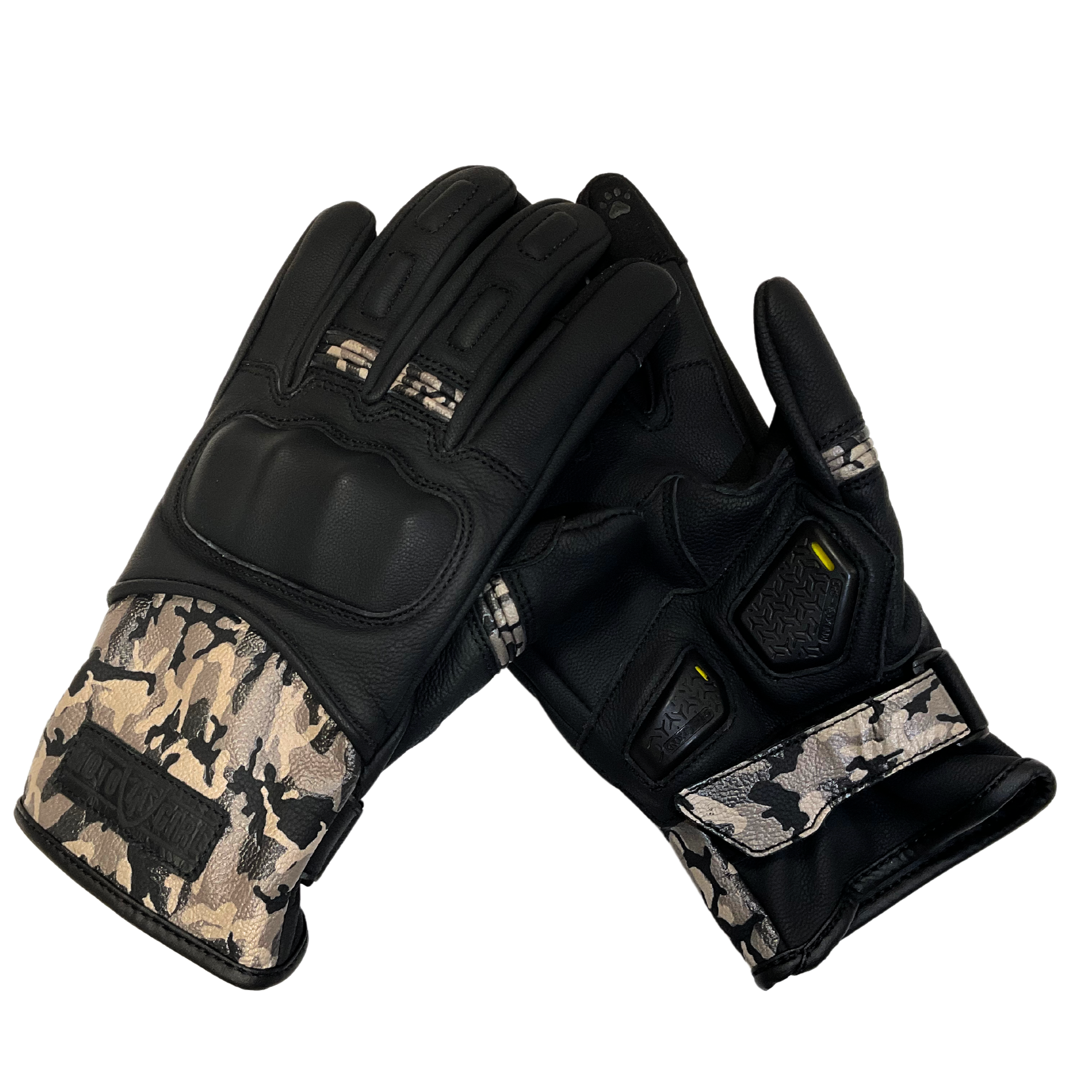 Bessie Gloves (Camo) - MotoGirl Ltd