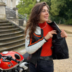 Hayley White Leather Jacket - MotoGirl Ltd