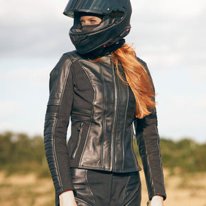 Amelia Black Leather Jacket