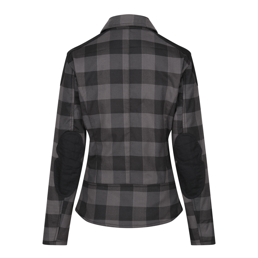 Jessie Flannel Jacket (Grey) - MotoGirl Ltd