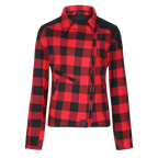 Jessie Flannel Jacket (Red) - MotoGirl Ltd