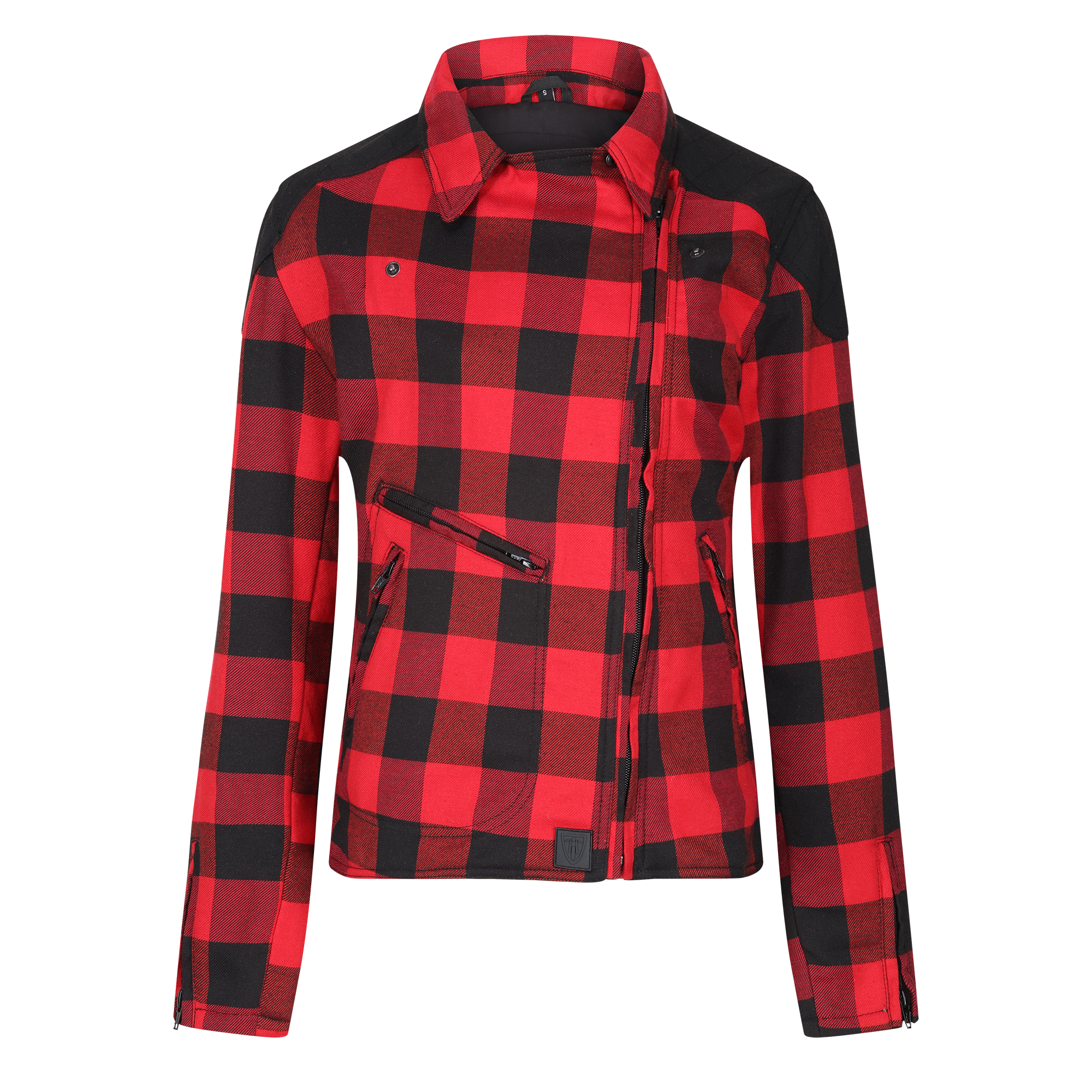 Jessie Flannel Jacket (Red) - MotoGirl Ltd