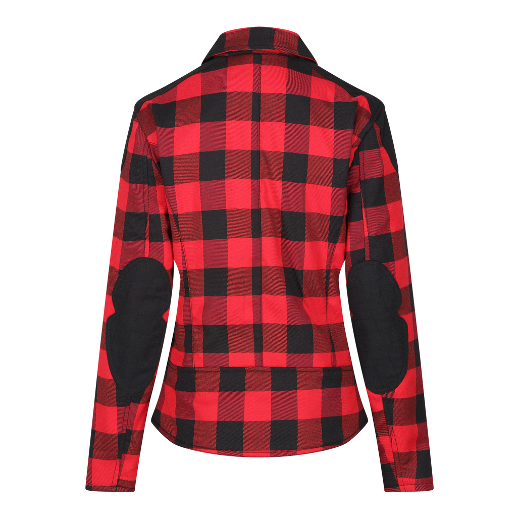 Jessie Flannel Jacket (Red) - MotoGirl Ltd