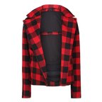 Jessie Flannel Jacket (Red) - MotoGirl Ltd