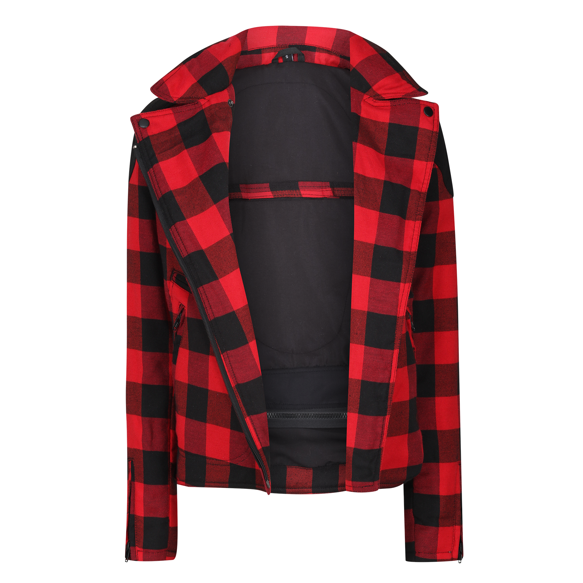 Jessie Flannel Jacket (Red) - MotoGirl Ltd