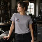 MotoGirl Clothing Logo T-Shirt (Grey) - MotoGirl Ltd