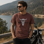MotoBull Viking (Stone Wash Burgundy) - MotoGirl Ltd