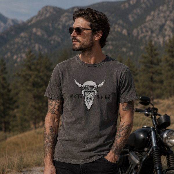 MotoBull Viking (Stone Wash Grey) - MotoGirl Ltd