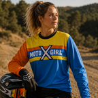 MX Shirt Hilly Blue - MotoGirl Ltd