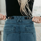 Isla Light Blue Jeans - MotoGirl Ltd