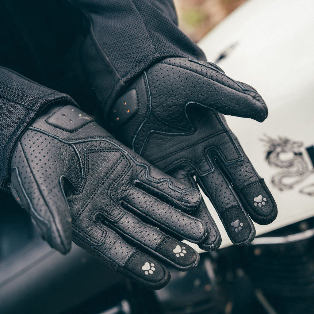 yoko handschuhe Yoko Gloves (Black) – MotoGirl Ltd