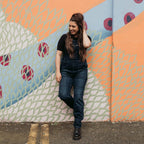 Daisy Blue Dungaree - MotoGirl Ltd