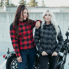 Jessie Flannel Jacket (Grey) - MotoGirl Ltd