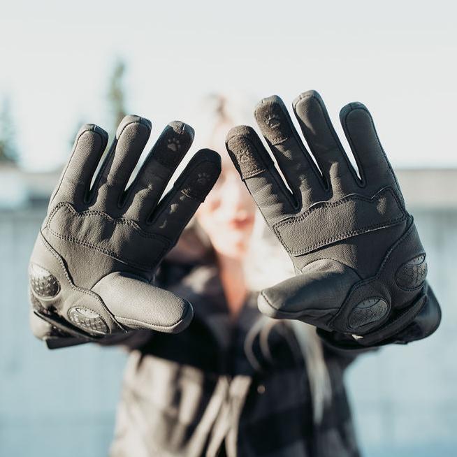 Nandi Winter Gloves (Black) - MotoGirl Ltd