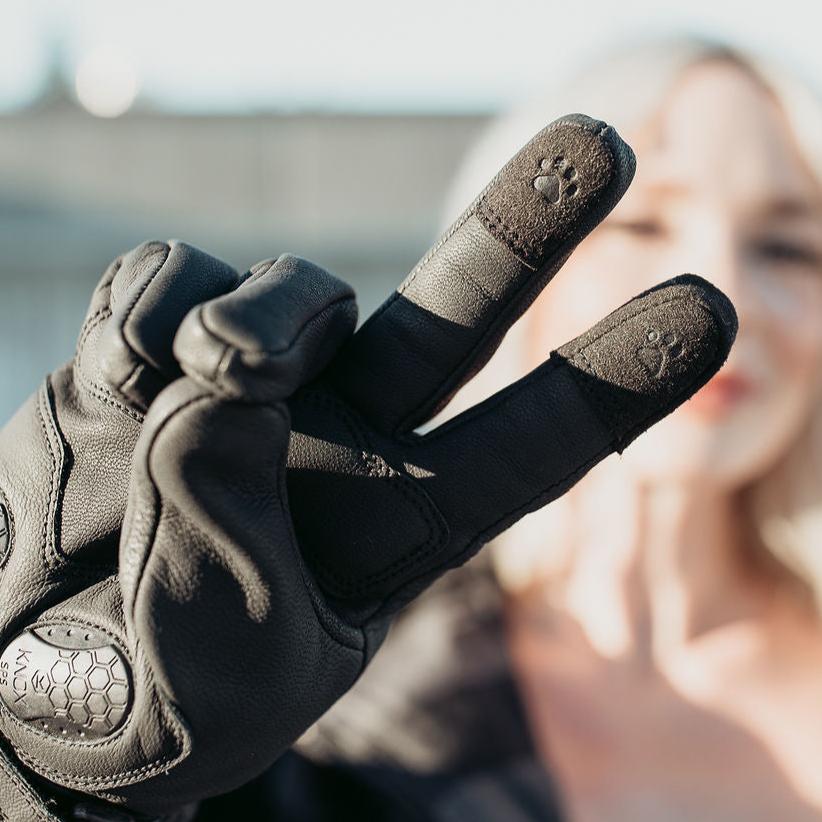 Nandi Winter Gloves (Black) - MotoGirl Ltd