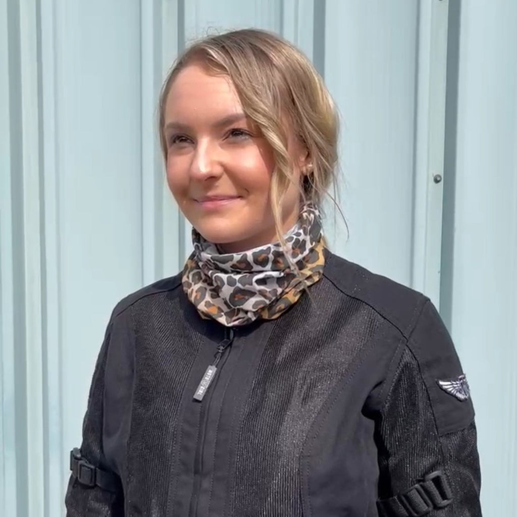 Leopard Neck Tube - MotoGirl Ltd