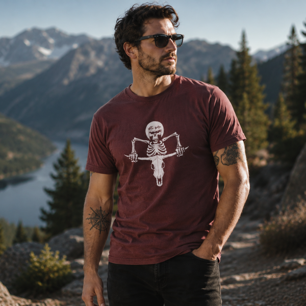Riding Bones (Stone Wash Burgandy) - MotoGirl Ltd