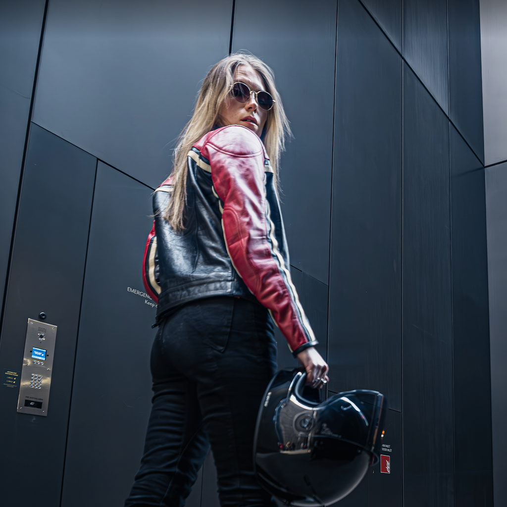 Hayley Red Leather Jacket