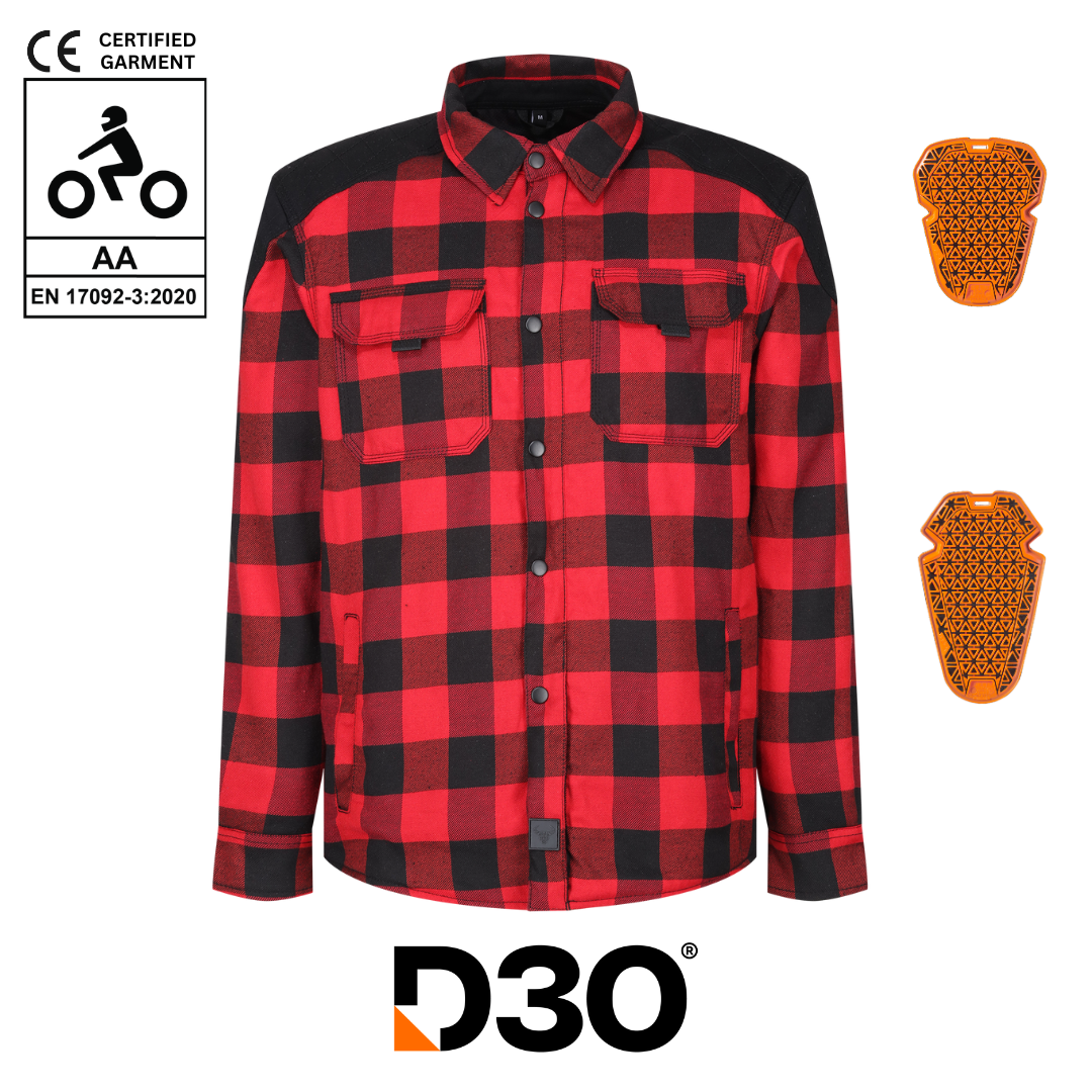 Black and red flannel jacket best sale