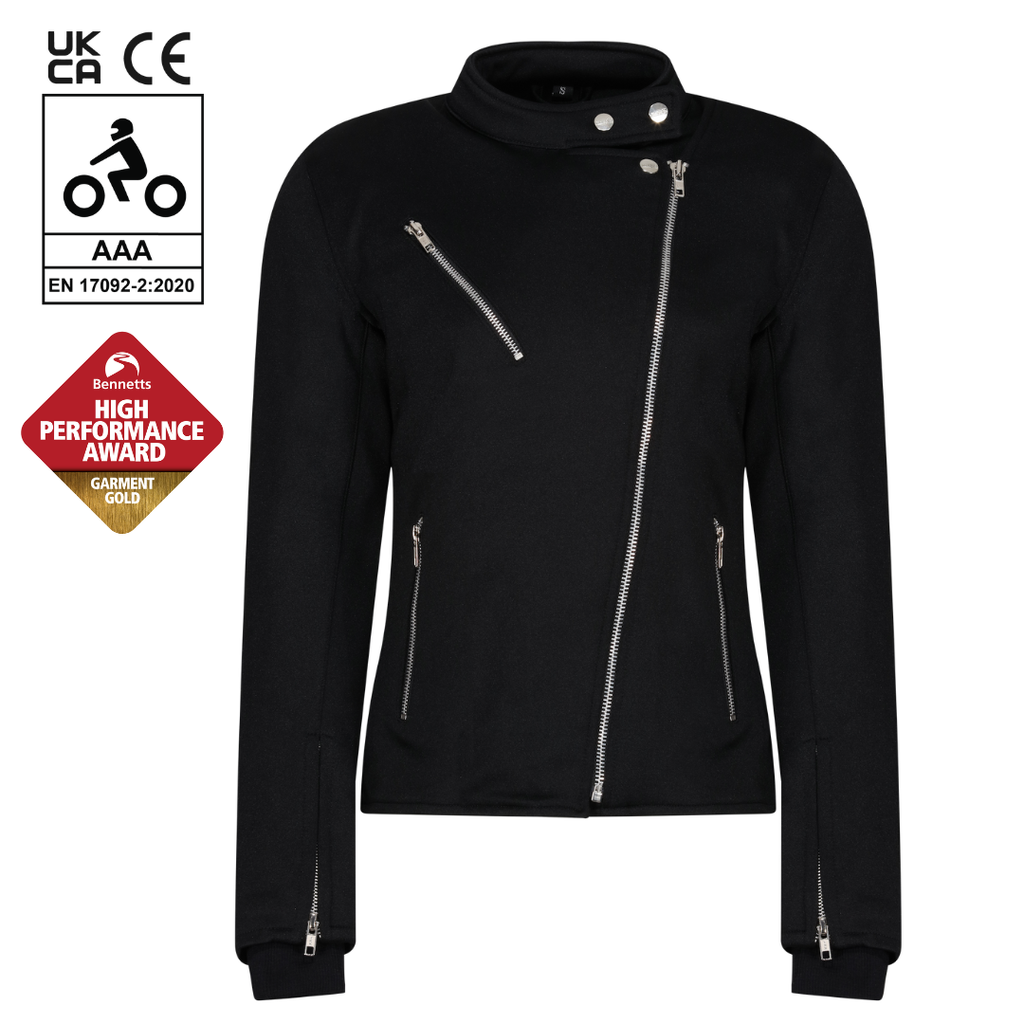 Sherrie Black Jacket - MotoGirl Ltd