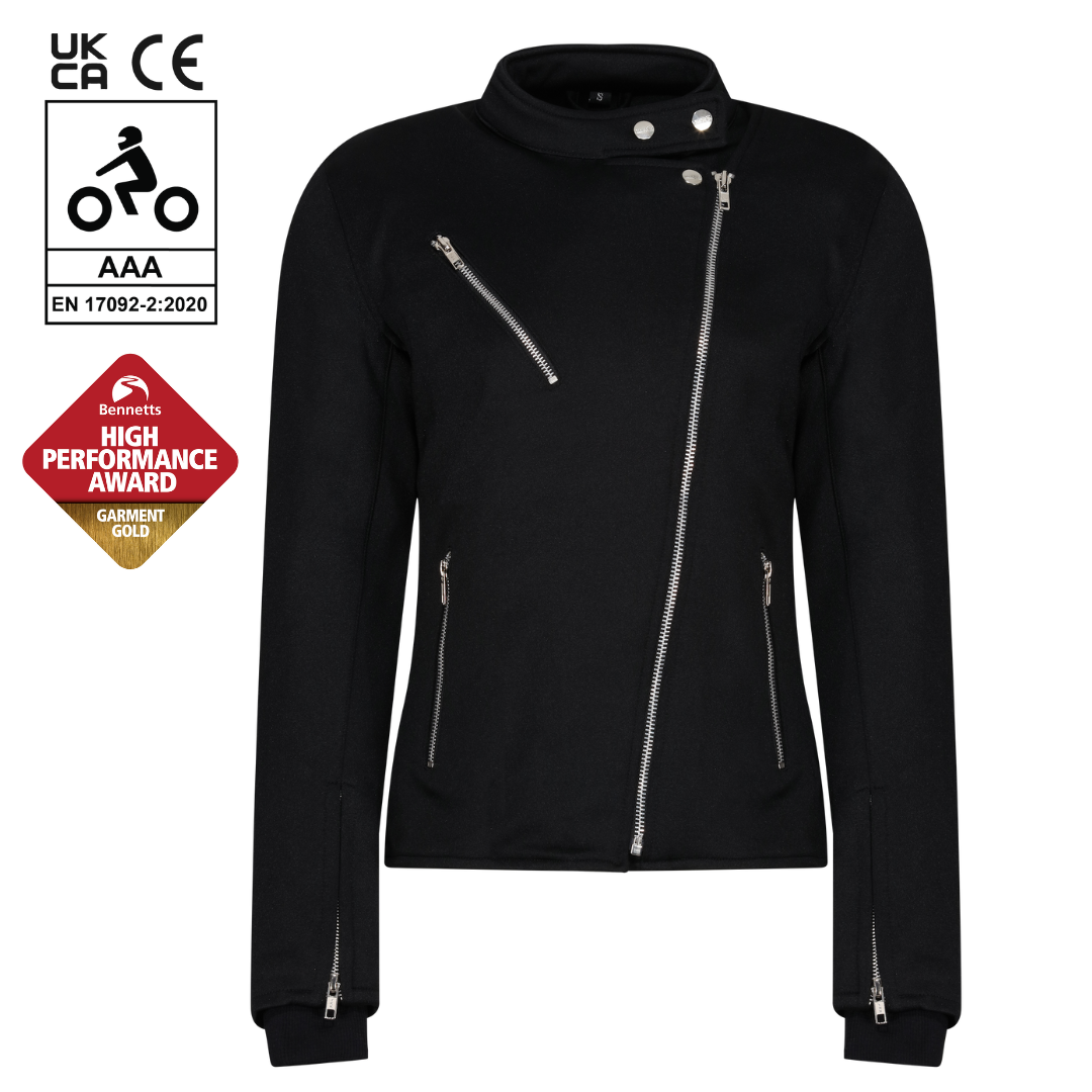 Sherrie Black Jacket - MotoGirl Ltd