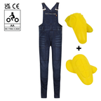 Daisy Blue Dungaree - MotoGirl Ltd
