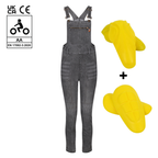 Daisy Grey Dungaree - MotoGirl Ltd