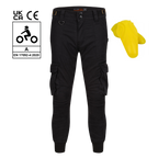 Ryan Cargo Black Trousers - MotoGirl Ltd