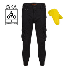 Load image into Gallery viewer, Ryan Cargo Black Trousers
