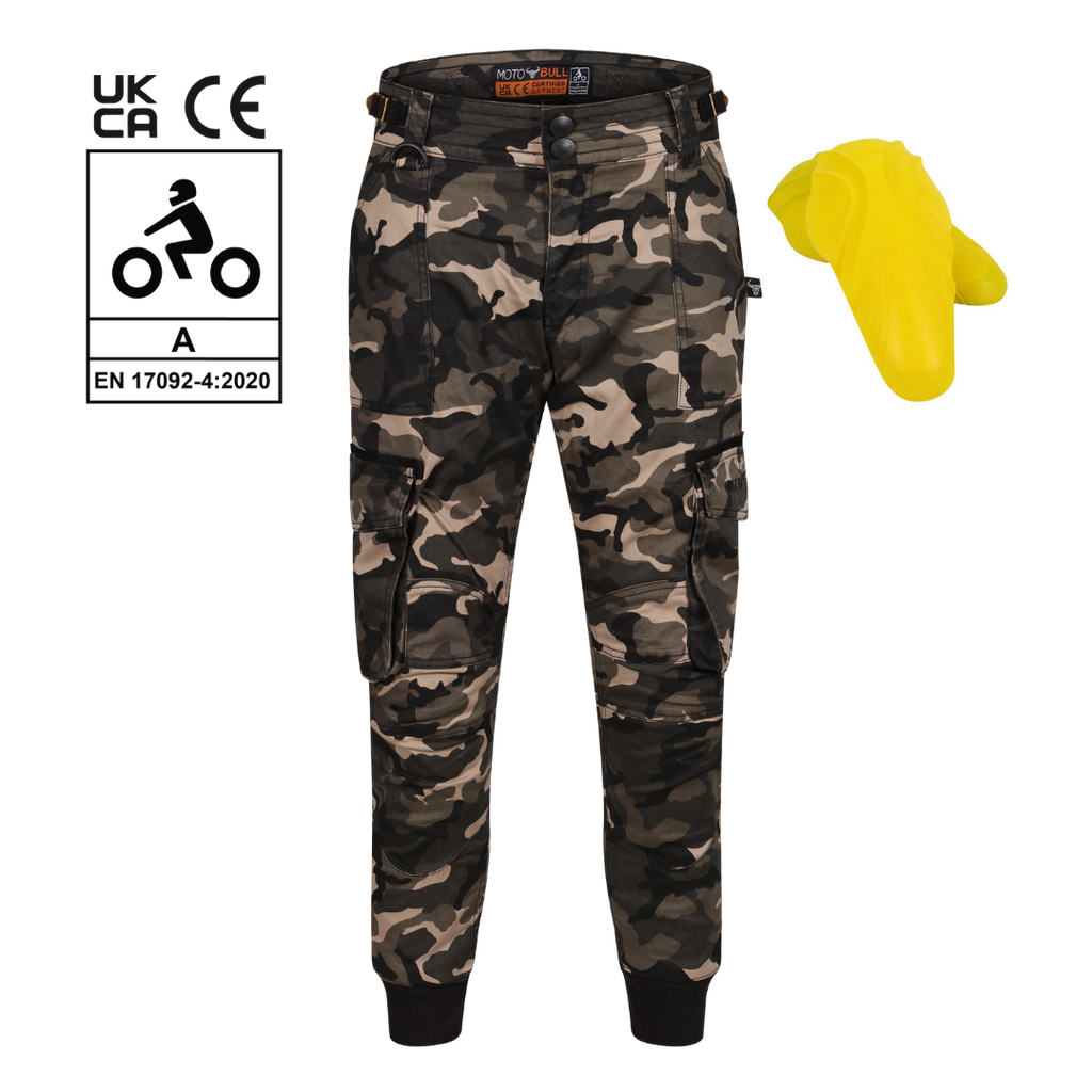 Ryan Cargo Camo Trousers - MotoGirl Ltd