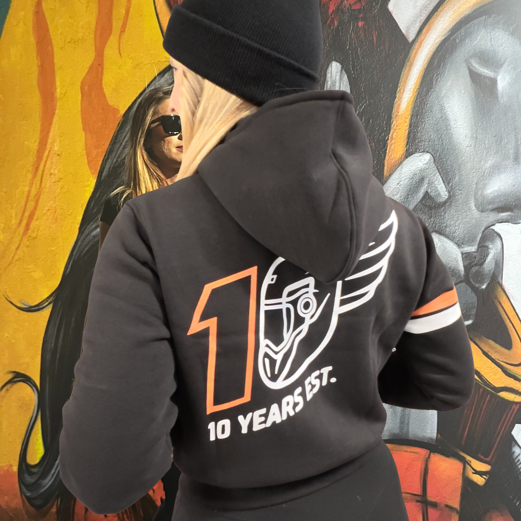 M10 Cropped Hoodie (Full Zip) - MotoGirl Ltd