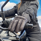 Yoko Gloves (Brown) - MotoGirl Ltd