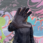 Yoko Gloves (Brown) - MotoGirl Ltd