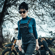 Load image into Gallery viewer, Daisy Black Dungaree
