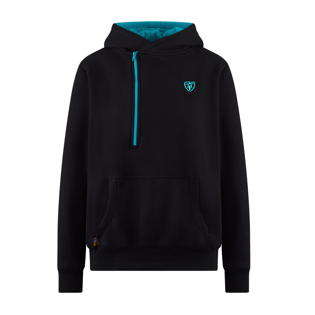 Helmet Hoodie - Teal/Black - MotoGirl Ltd