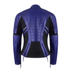 Amelia Purple Leather Jacket - MotoGirl Ltd