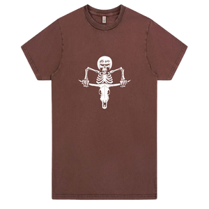 Riding Bones (Stone Wash Burgandy)