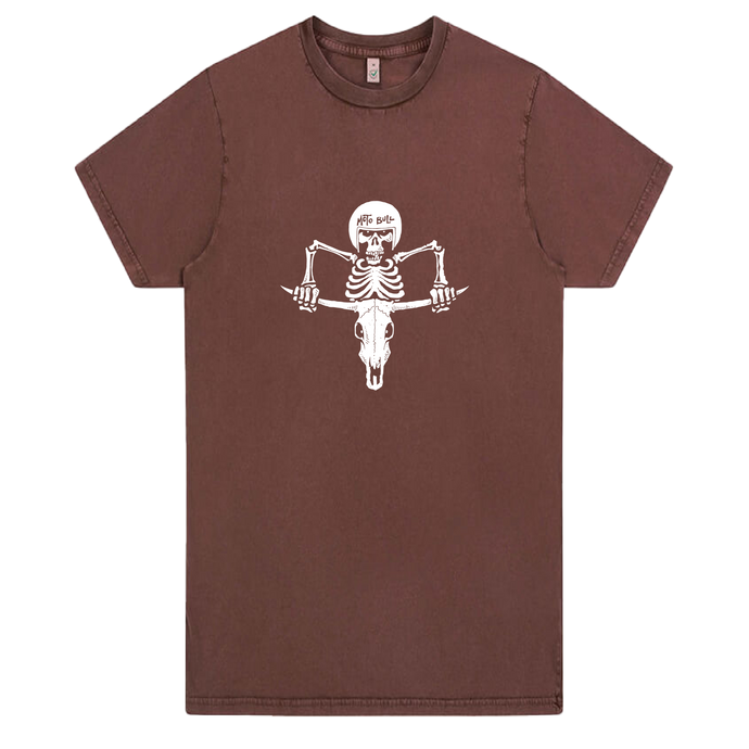 Riding Bones (Stone Wash Burgandy)