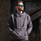 MotoBull Helmet Hoodie (Grey) - MotoGirl Ltd