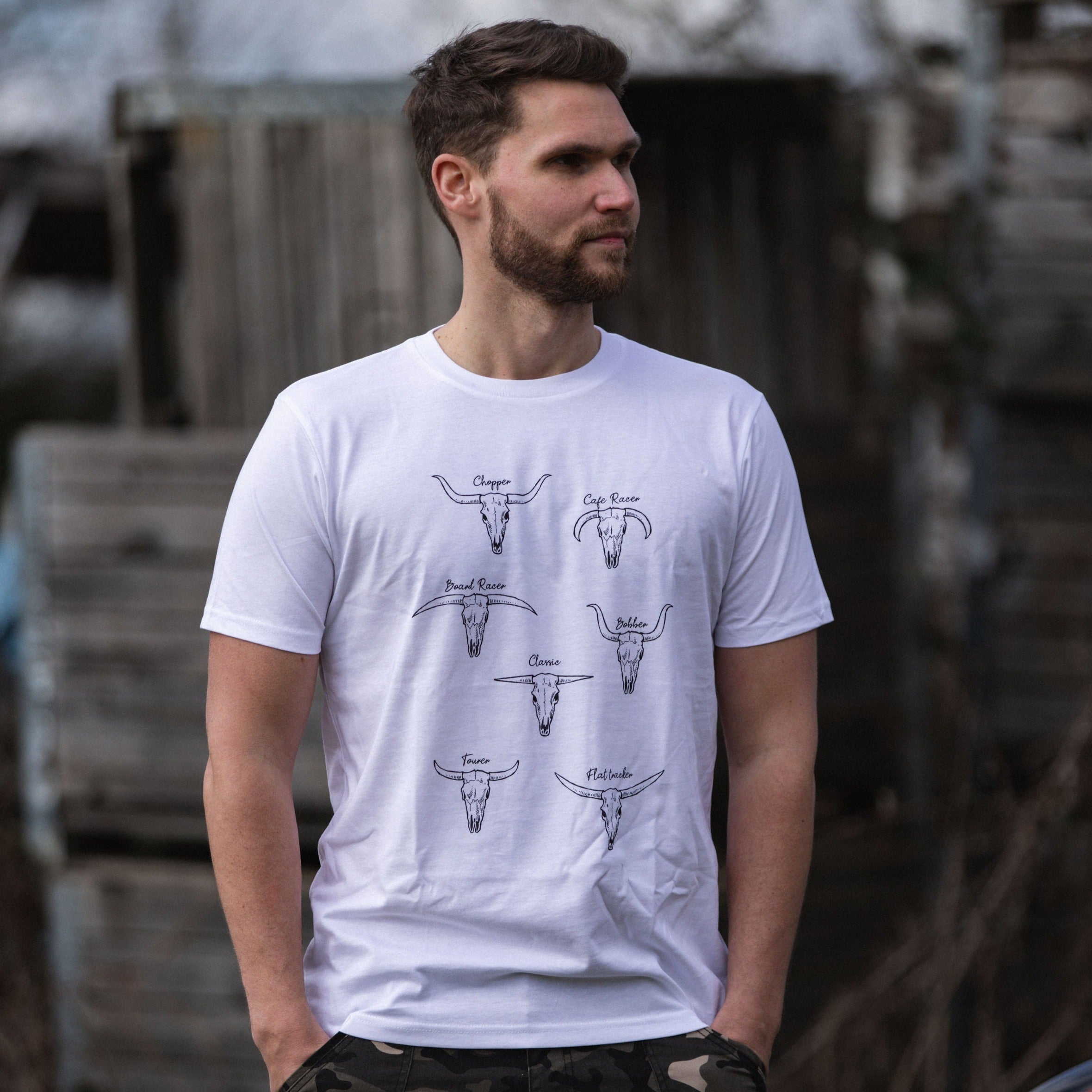 Bull Types (White) - MotoGirl Ltd