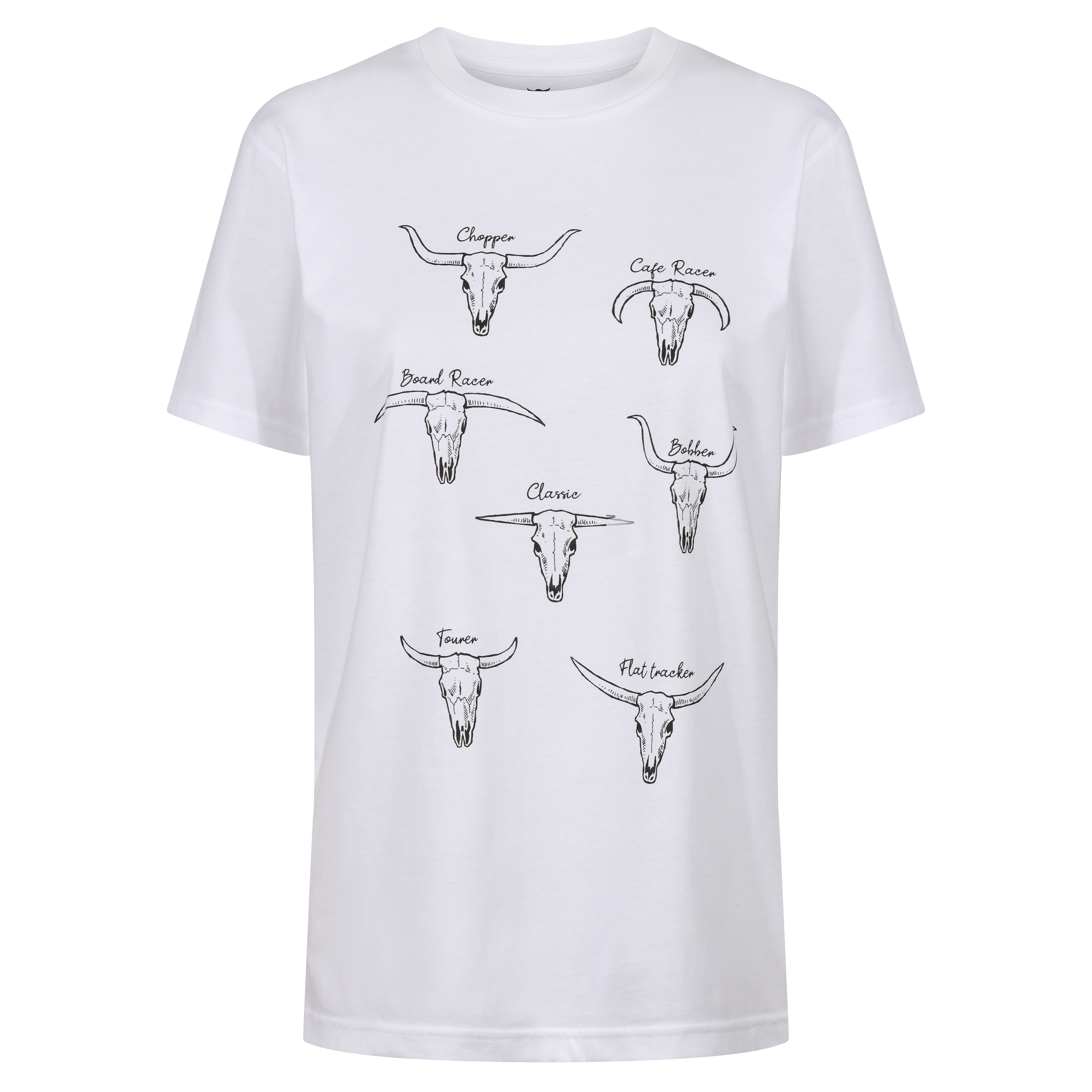 Bull Types (White) – MotoGirl Ltd