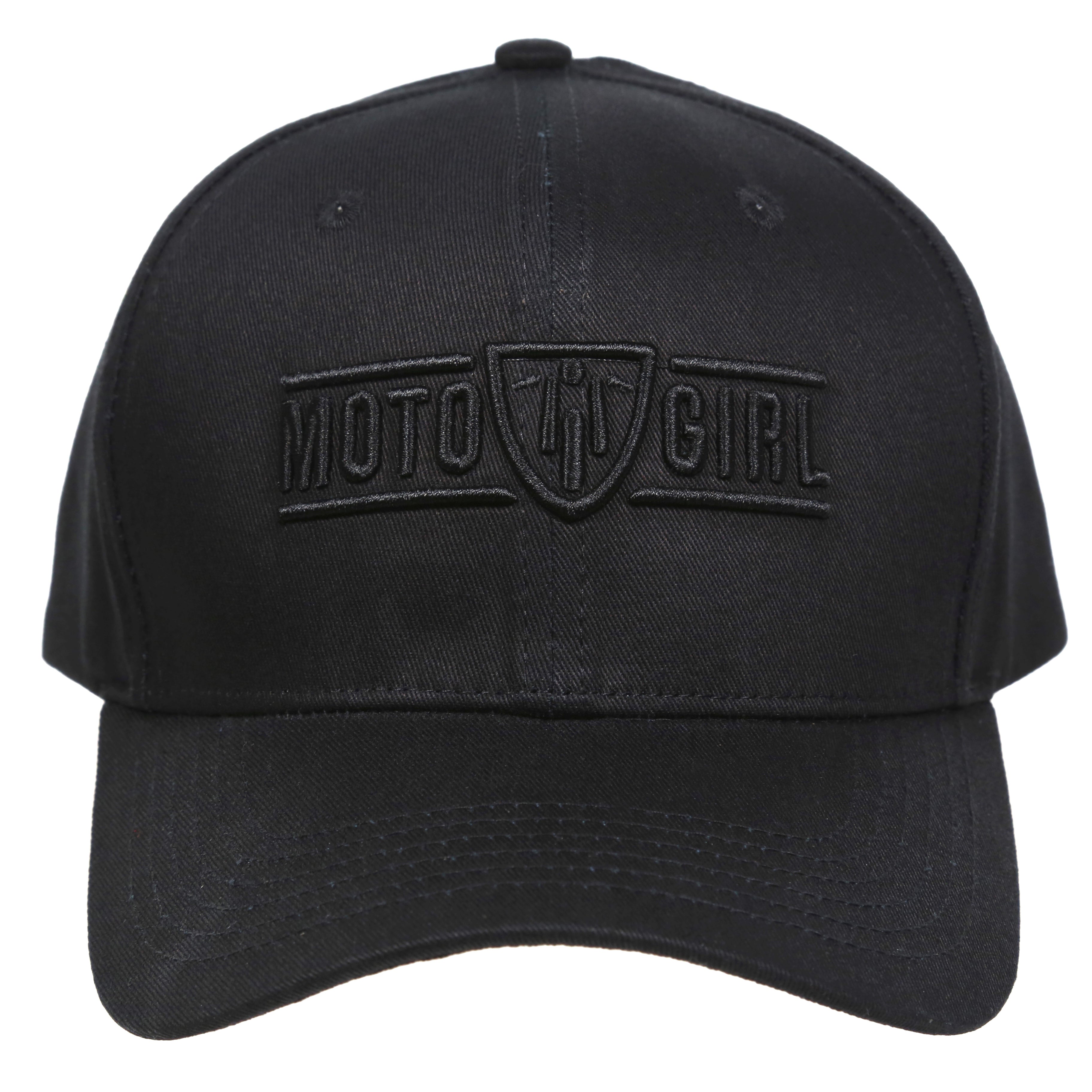 MotoGirl Black Logo Cap - MotoGirl Ltd