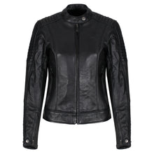 Load image into Gallery viewer, Valerie Black Leather Jacket - MotoGirl Ltd
