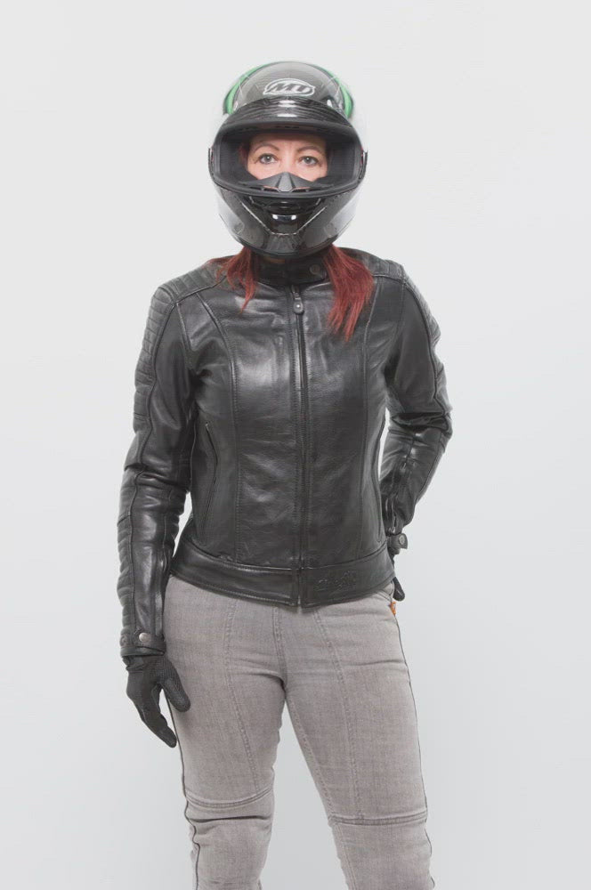 Valerie Black Leather Jacket