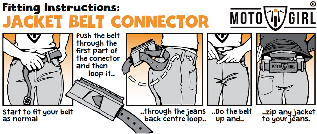 Jacket Belt Connector - MotoGirl Ltd