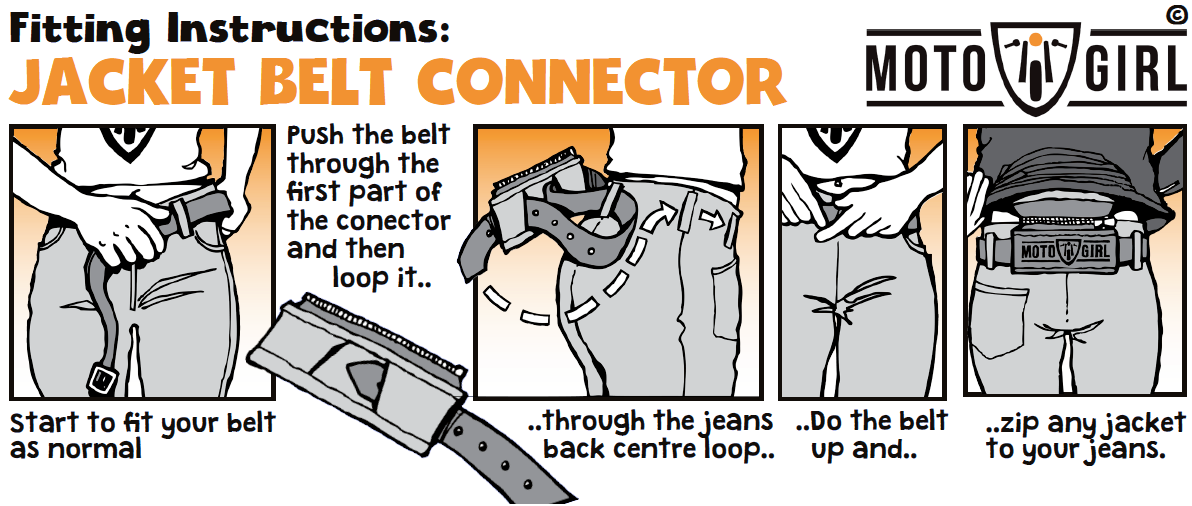 Jacket Belt Connector - MotoGirl Ltd