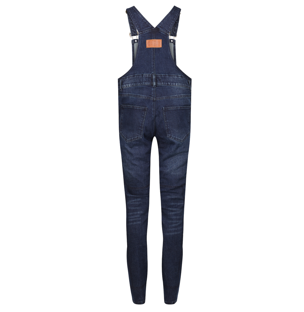 Daisy Blue Dungaree - MotoGirl Ltd