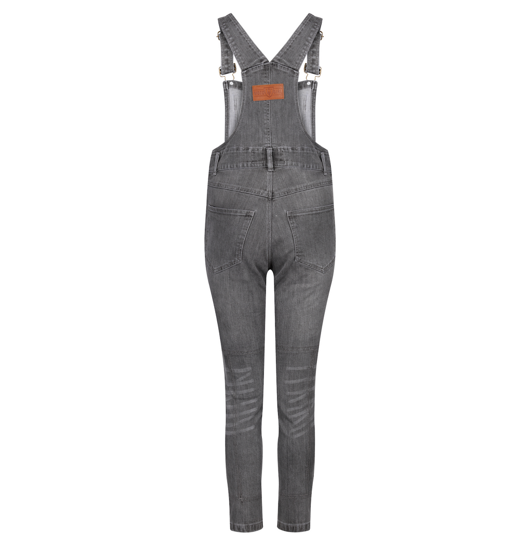 Daisy Grey Dungaree - MotoGirl Ltd